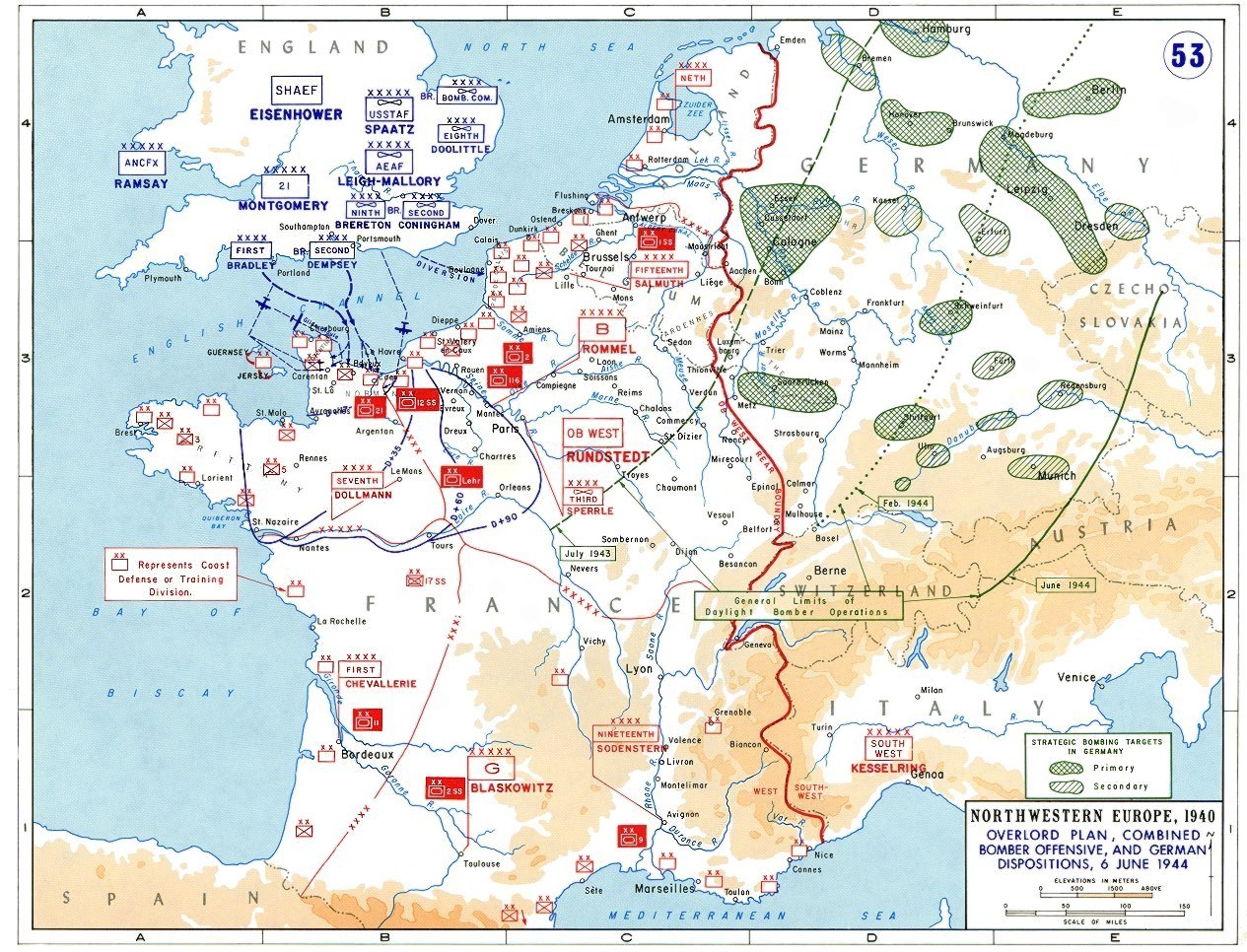Planning for Operation Overlord: German dispositions on June 6, 1944 ...